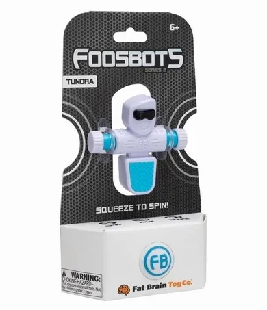 Fat Brain Toy Co, Foosbots, pojedyńczy piłkarzyk, biały