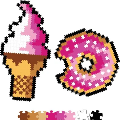 Fat Brain Toy Co, Słodkości, puzzelki pixelk jixelz, 700 elementów