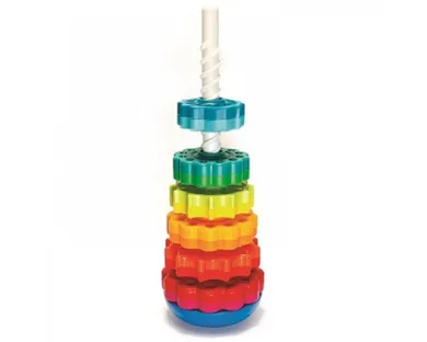 Fat Brain Toy Co. Spin Again, Zakręcona wieża, zabawka kreatywna