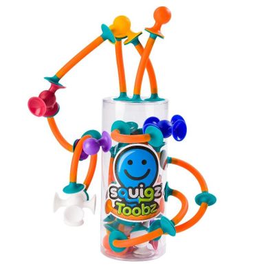 Fat Brain Toy Co, Squigz Toobz, przyssawki, 18 szt.
