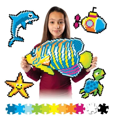 Fat Brain Toy Co, W morzu, puzzelki pixelk jixelz, 1500 elementów
