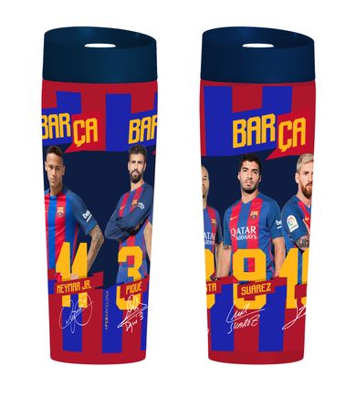 FC Barcelona, Autografy, kubek termiczny, 400 ml