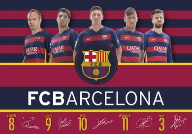 FC Barcelona, podkładka na biurko, mata