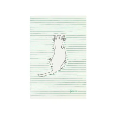 Felines, Koty, mały zeszyt, Feline Fine, zielona, 1 szt.
