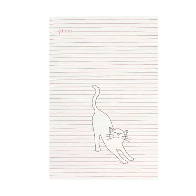 Felines, Koty, średni zeszyt, Stay Pawsitive, różowy, 1 szt.