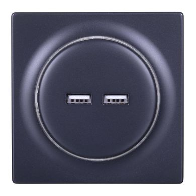 Fibaro, inteligentne gniazdko, USB, antracytowe