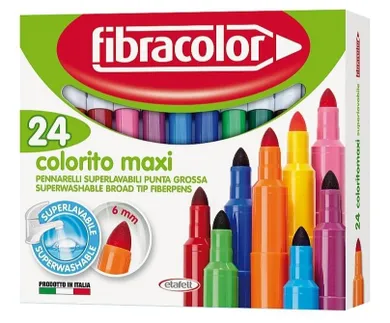 Fibracolor, Colorito Maxi, mazaki, 24 kolory