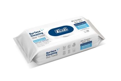 Fibril, mokre ręczniki czyszczące, XL, niebieskie, 100 szt.