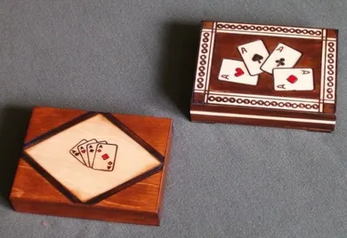 Filipek, drewniana karcianka, karty do gry