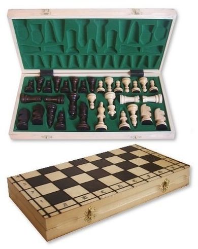 Filipek, drewniane szachy rycerskie