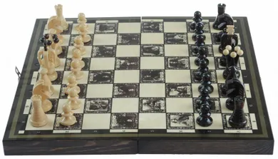 Filipek, szachy królewski, drewniane, 44 cm, gra logiczna