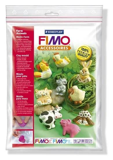 Fimo, forma do odlewów, Farma zwierzęca, 9 motywów