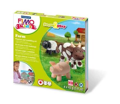 Fimo Kids, Form&Play, Farma, masa plastyczna z akcesoriami