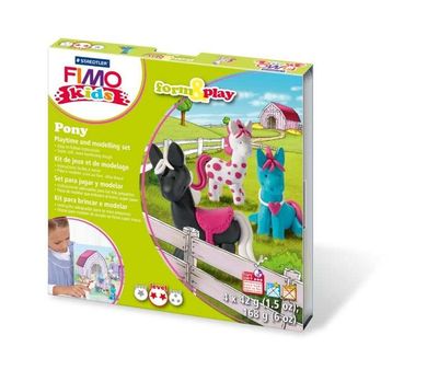 Fimo Kids, Form&Play, Kucyki, masa plastyczna z akcesoriami