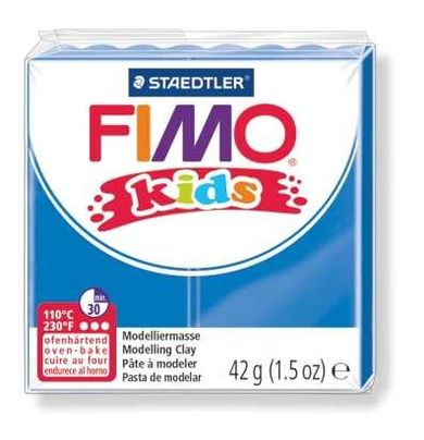Fimo Kids, masa termoutwardzalna, niebieska, 42 g