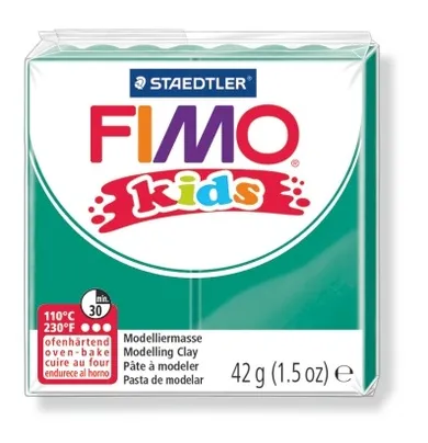 Fimo Kids, masa termoutwardzalna, zielona, 42 g