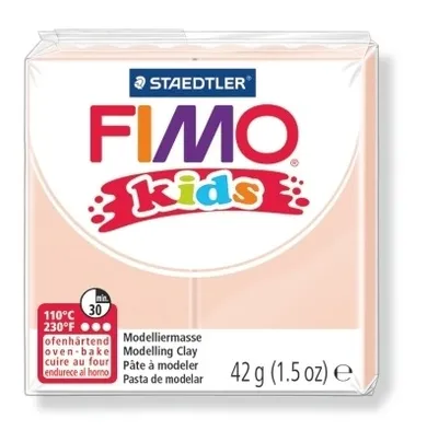 Fimo, masa plastyczna termoutwardzalna, Kids, cielisty, 42g, kostka