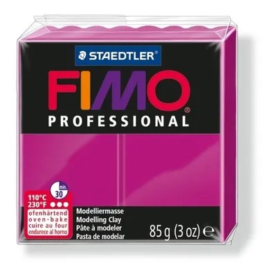 Fimo, masa plastyczna termoutwardzalna, Professional, magenta, 85g