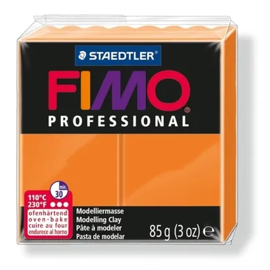 Fimo, masa plastyczna termoutwardzalna, Professional, pomarańczowy, 85g