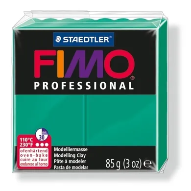 Fimo, masa plastyczna termoutwardzalna, Professional, zielony, 85g