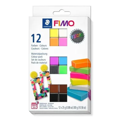 Fimo, Neon, masa modelarska, 12-25g