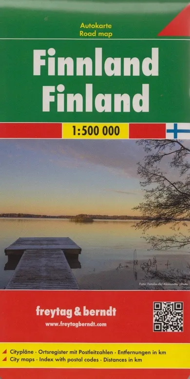 Finlandia. Mapa. Skala: 1:500 000