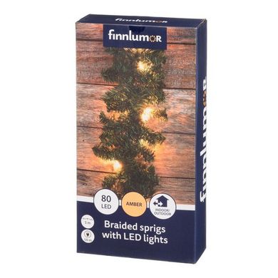 Finnlumor, girlanda świąteczna, ciepła, 80 LED, 5m