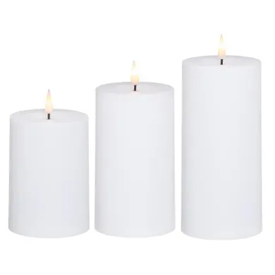 Finnlumor, świece, zewnętrzne, LED, 10-15 cm, 3 szt.