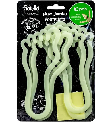 Fiorello, ozdoby fluorescencyjne na ścianę, Stopy, 6 szt.