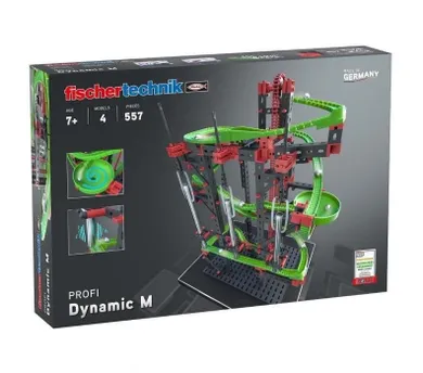 Fischertechnik, Dynamic M, tor kulkowy, klocki konstrukcyjne, 557 elementów