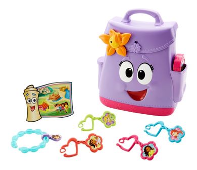 Fisher-Price, Dora poznaje świat, Plecak odkrywcy, zestaw z akcesoriami