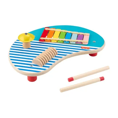 Fisher-Price, Drewniany muzyczny stoliczek, zabawka 2+