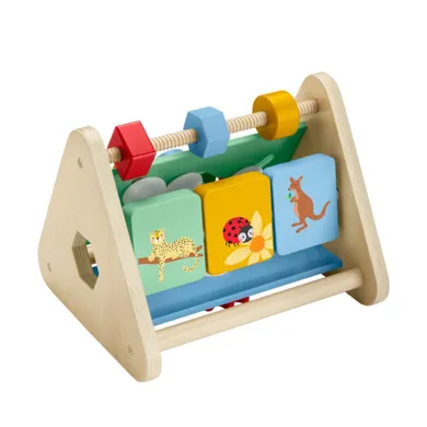 Fisher-Price, Drewniany trójkąt aktywizujący, zabawka niemowlęca