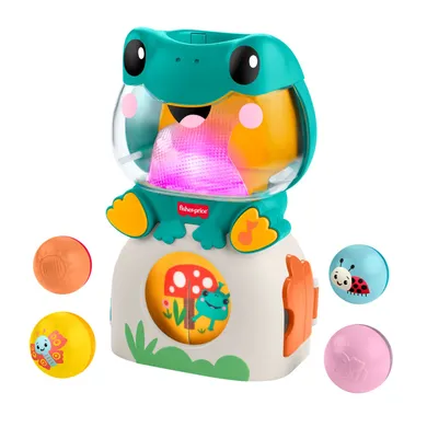 Fisher-Price, Podświetlana muzyczna żabka, zabawka interaktywna z piłeczkami