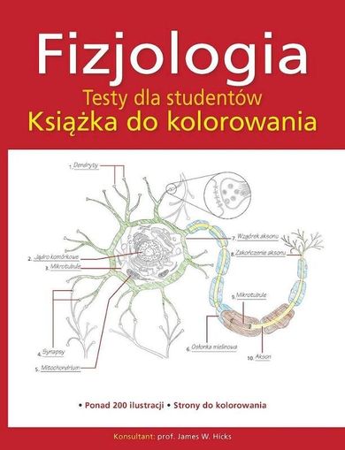 Fizjologia. Testy dla studentów. Książka do kolorowania