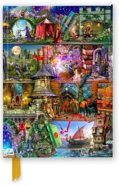 Flame Tree, notatnik A5, 176 stron, linia, Dawno, dawno temu w bajce