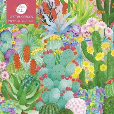 Flame Tree, Ogród kaktusów, Bex Parkin Cactus Garde, puzzle, 1000 elementów