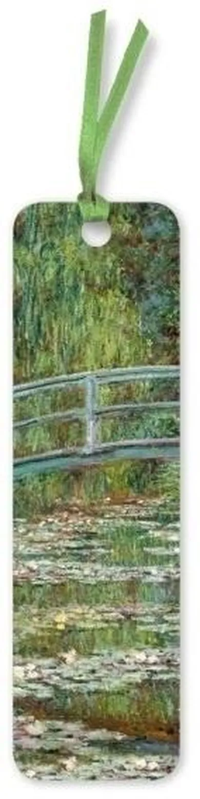 Flame Tree, zakładka do książki, lilie wodne Claude Monet