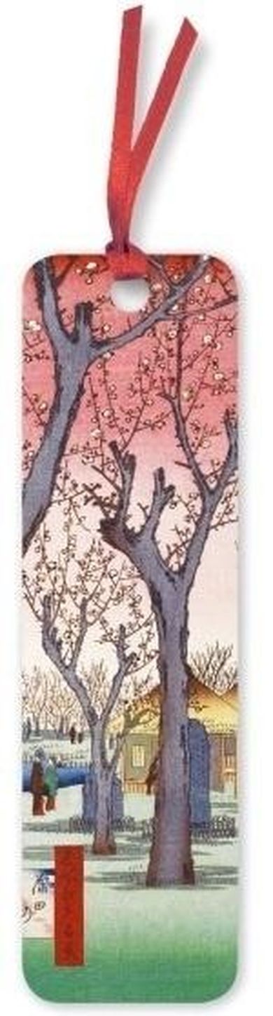 Flame Tree, zakładka do książki, Ogród śliw Utagawa Hiroshige