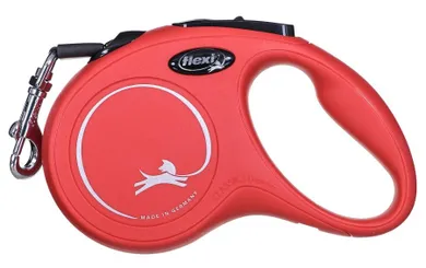 Flexi, New Classic, smycz, rozmiar S, czerwona, 5m, do 15kg