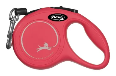 Flexi, New Classic, smycz, rozmiar XS, linka, 3 m, do 8 kg, czerwony