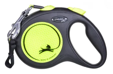 Flexi, New Neon, smycz automatyczna, rozmiar L, taśma, 5 m