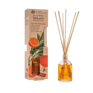 Flor De Mayo, Botanical Essence, olejek aromatyczny z patyczkami, Cynamon z Pomarańczą, 50 ml