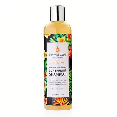 Flora & Curl, African Citrus Bloom Superfruit Shampoo, szampon do włosów kręconych 300 ml