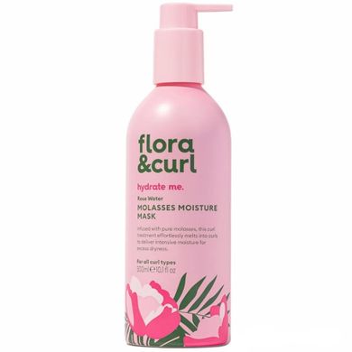 Flora & Curl, Rose Water Molasses Moisture Mask, nawilżająca maska do włosów kręconych, 300 ml