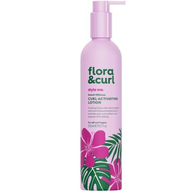 Flora & Curl, Sweet Hibiscus Curl Activating Lotion, balsam definiujący loki, 300 ml