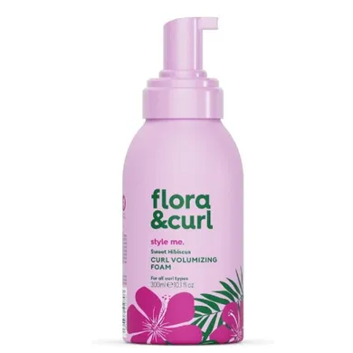 Flora & Curl, Sweet Hibiscus Curl Volumizing Foam, zwiększająca objętość pianka do włosów kręconych, 200 ml