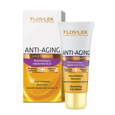 Floslek, Anti Aging Gold Therapy, krem pod oczy, 50 ml