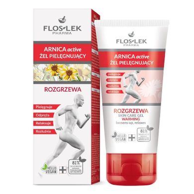 Floslek, Arnica Active, rozgrzewający żel pielęgnujący, 100 ml