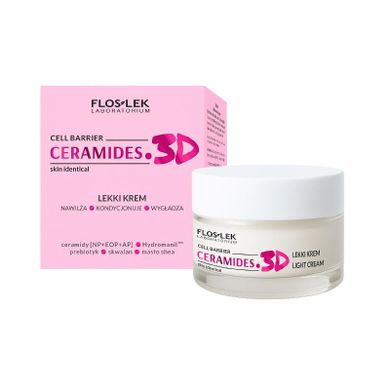 Floslek, Ceramides.3D, lekki krem do twarzy, 50 ml